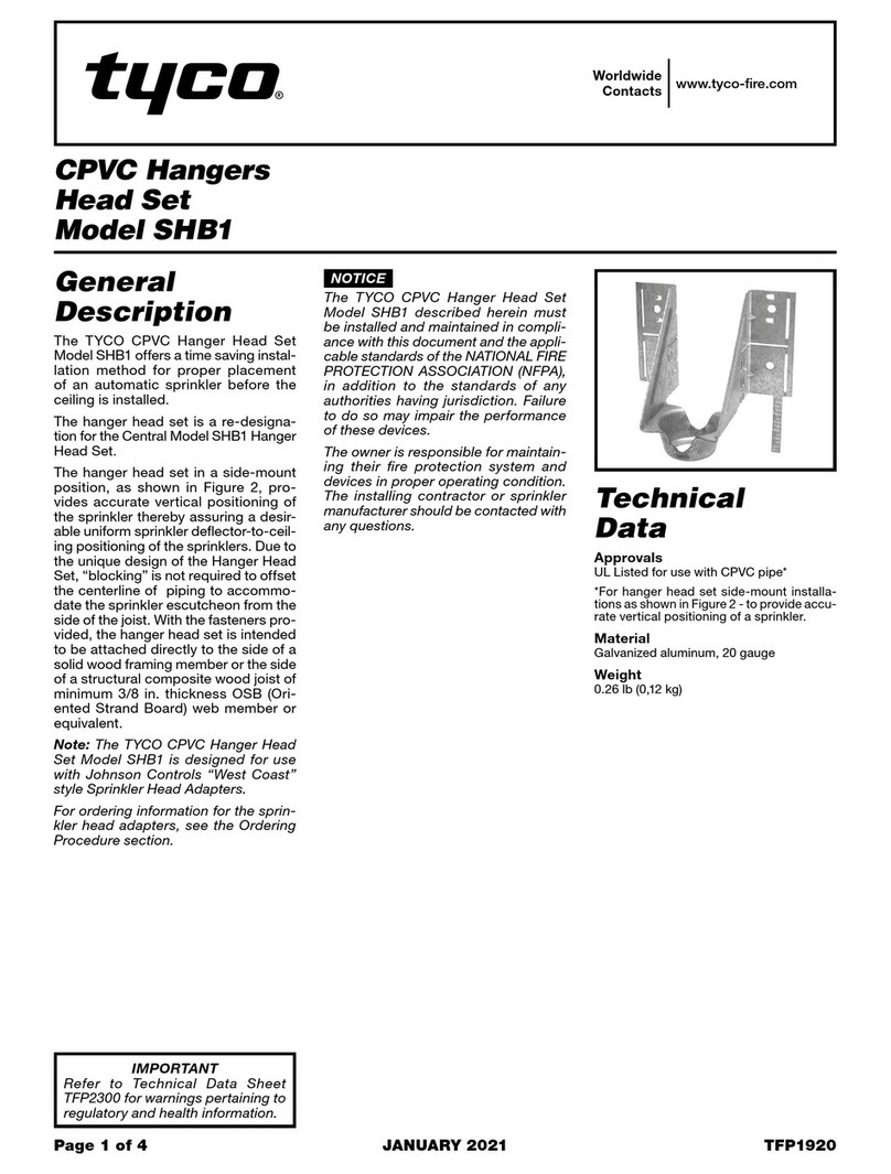 Tyco SHB1 manual
