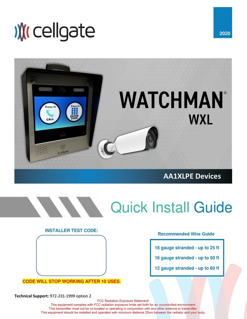 CellGate Watchman WXL User manual