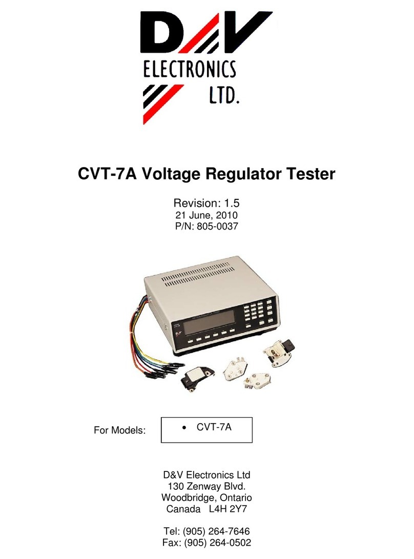 D&V Electronics CVT-7A manual