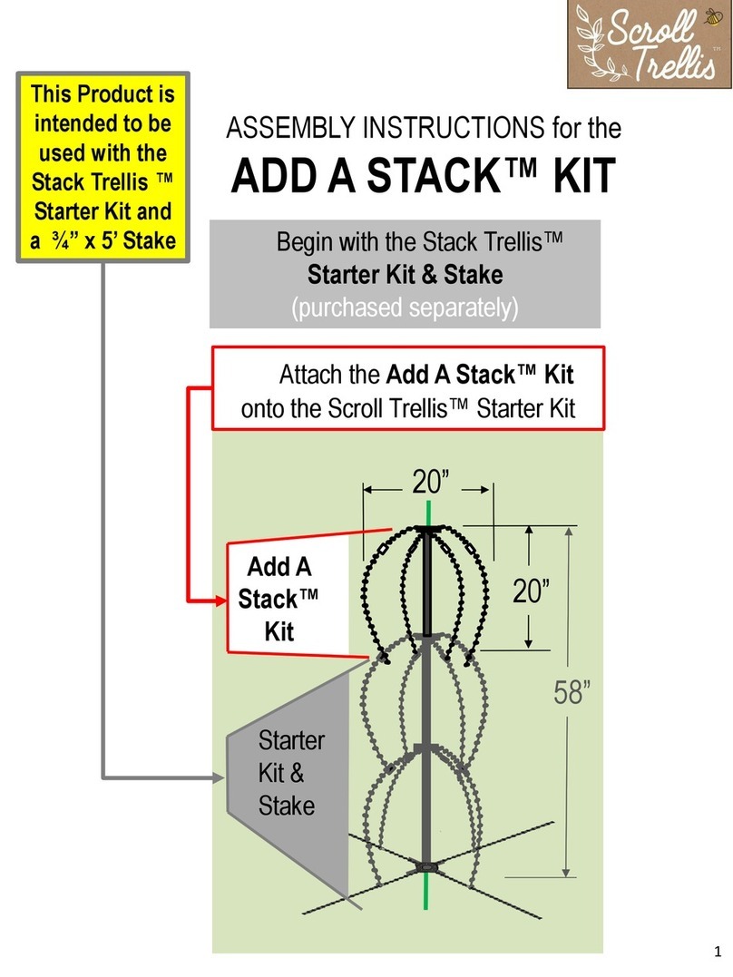 Scroll Trellis ADD A STACK KIT User manual