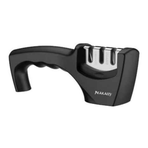 PEAKALLY 3 IN 1 KNIFE SHARPENER user manual