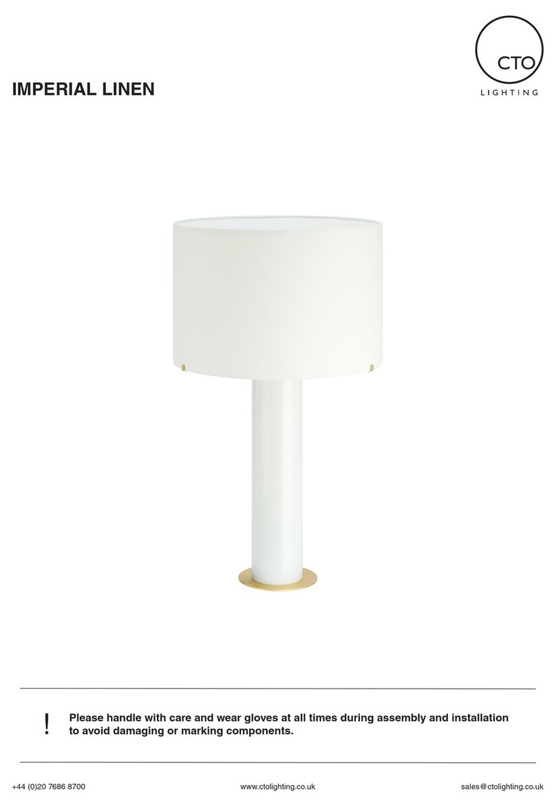 CTO Lighting IMPERIAL LINEN manual