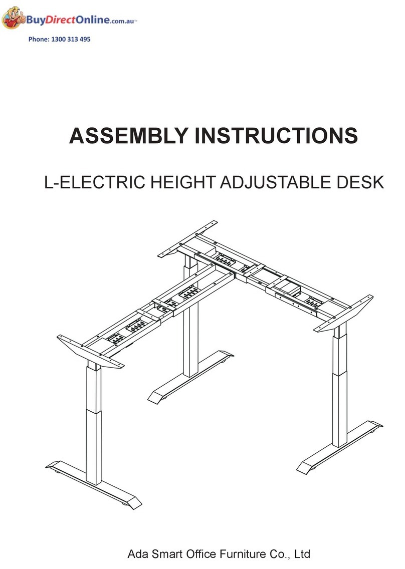 Ada Smart Office Furniture AE333-W-01 Assembly instructions