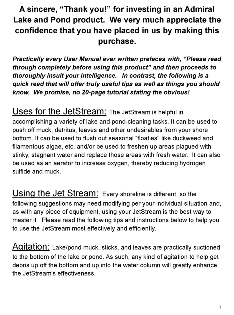 Admiral Lake and Pond JetStream user manual