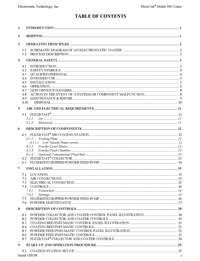 Electrostatic Technology FlexiCoat 300 manual