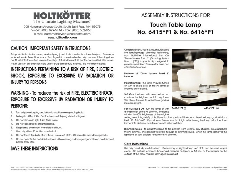 HOLTKÖTTER 6415 P1 Series Assembly instructions