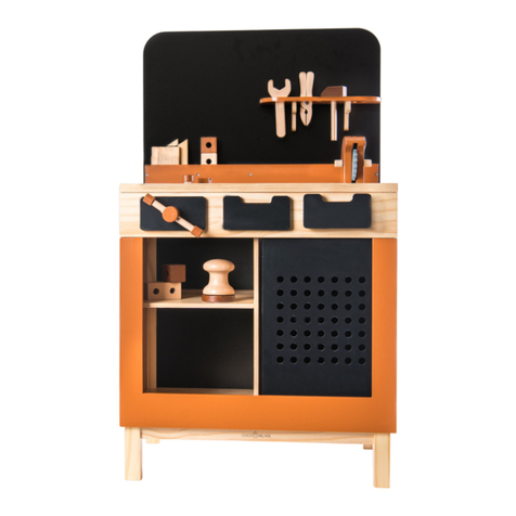 COCOVILLAGE WOODEN WORKBENCH PLAYSET Assembly instructions