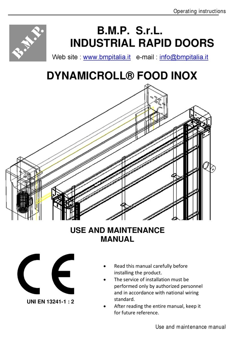 B.M.P. DYNAMICROLL FOOD INOX User manual