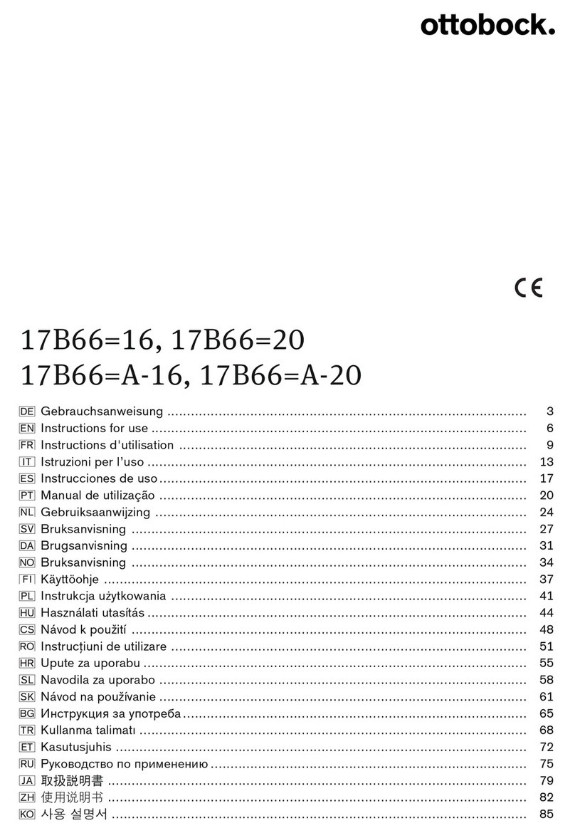 Otto Bock 17B66 16 User manual