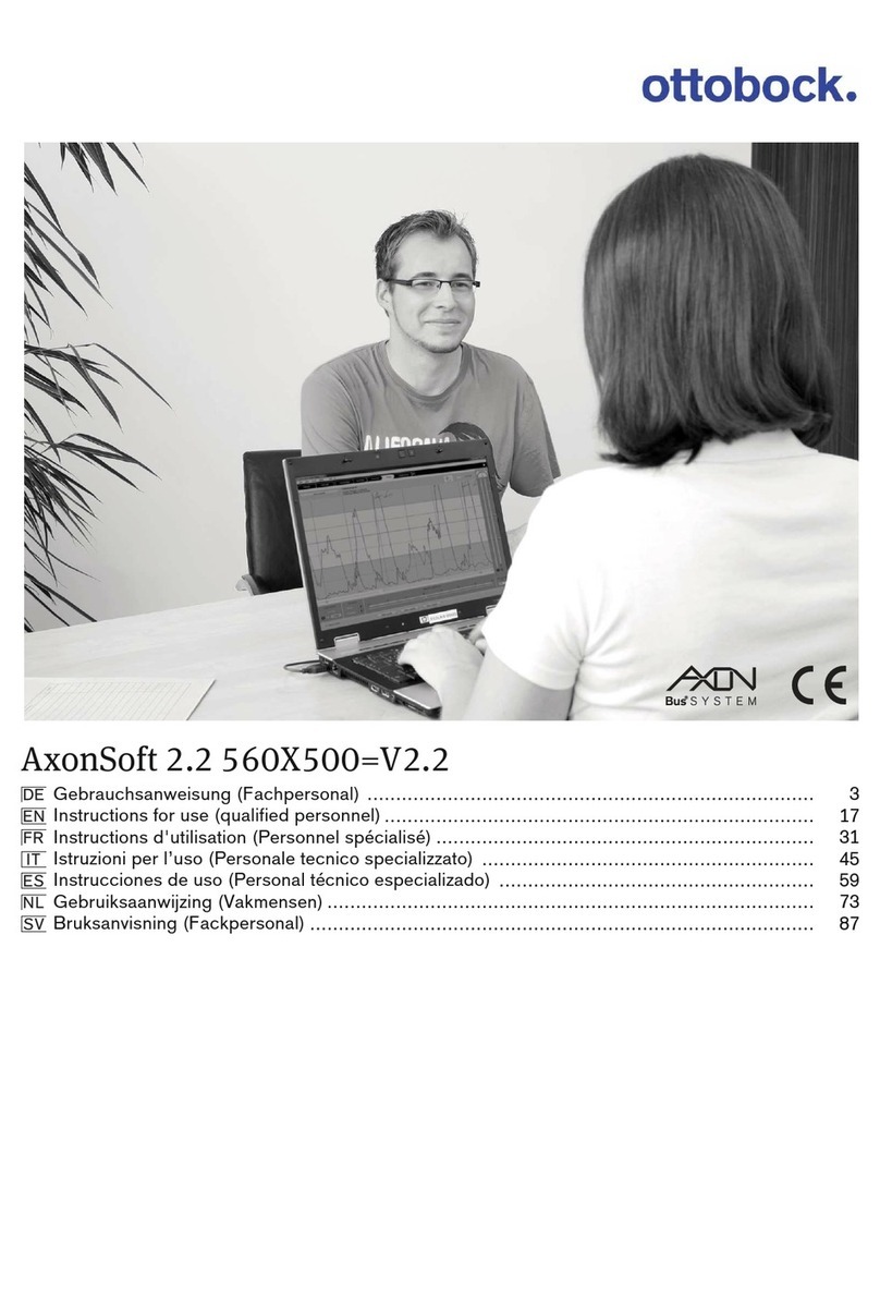 Otto Bock AxonSoft 2.2 560X500 V2.2 Instructions for use