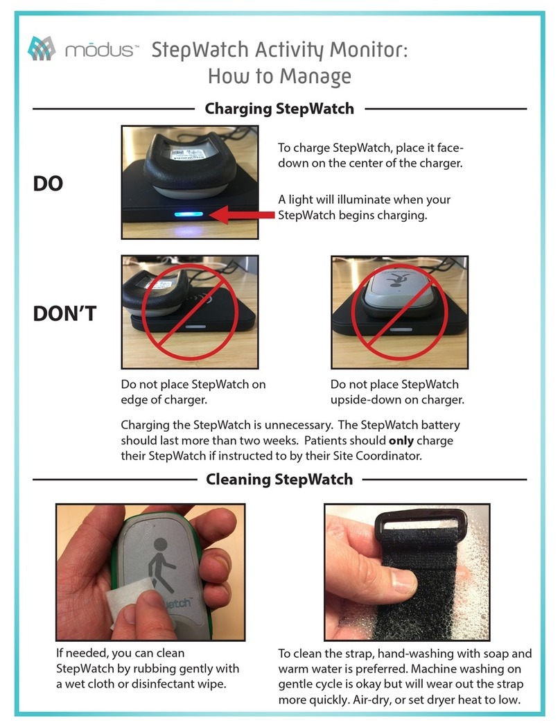 Modus StepWatch How to Manage