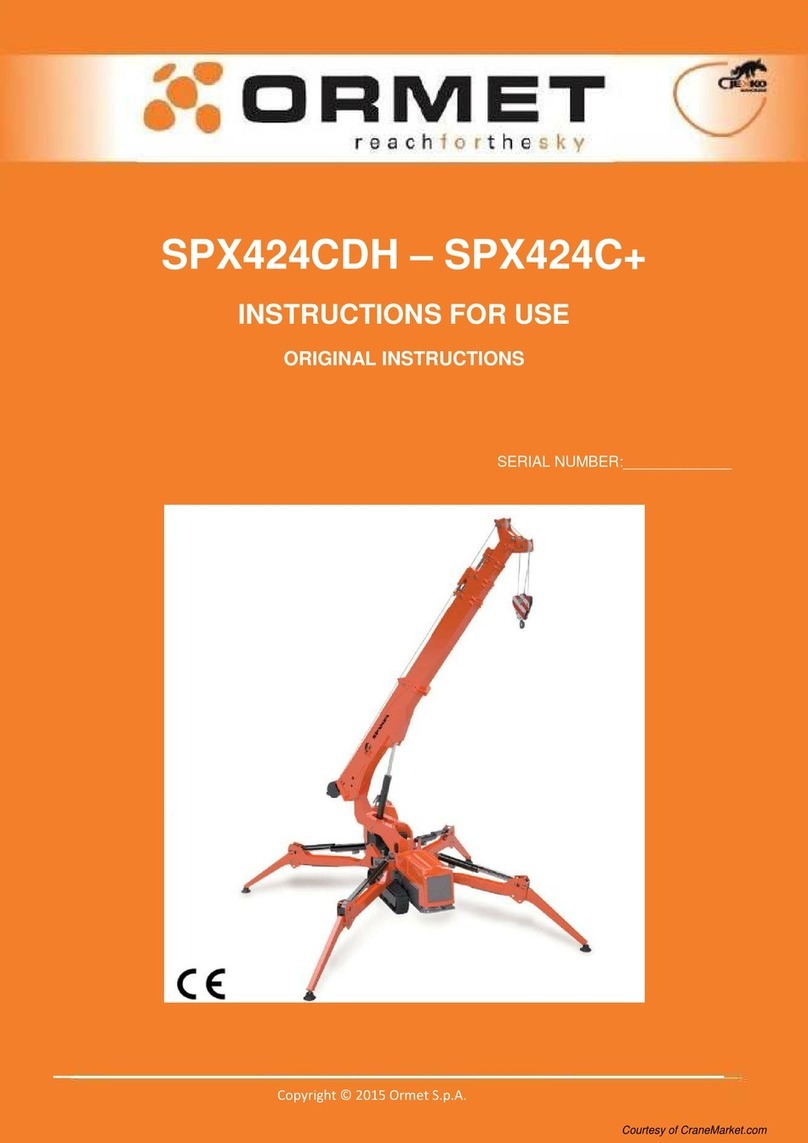 Ormet SPX424CDH Instructions for use