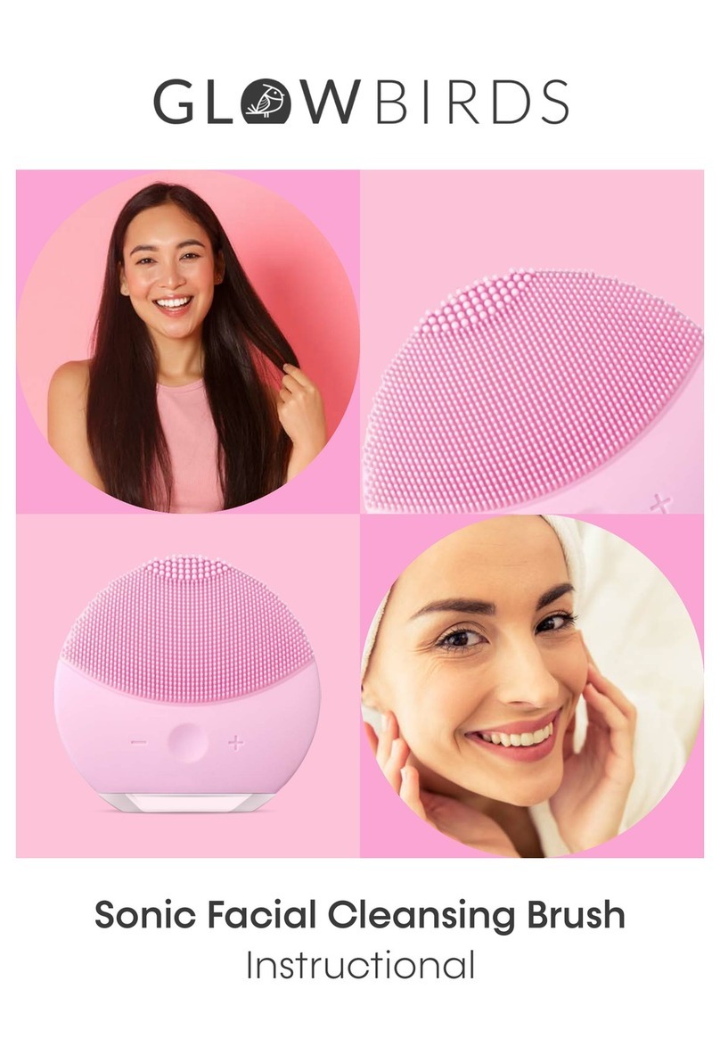 GlowBirds Sonic Facial Cleansing Brush Instructional