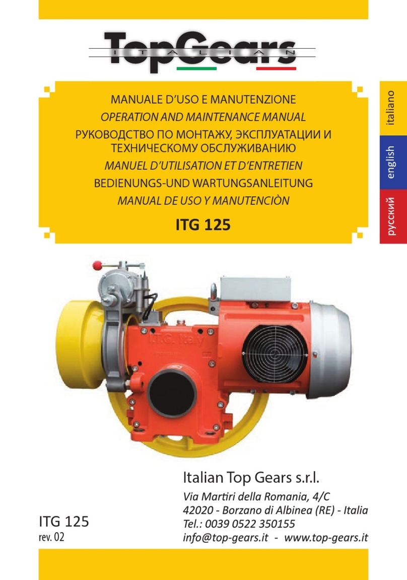 TopGears ITG 125 Operation and maintenance manual