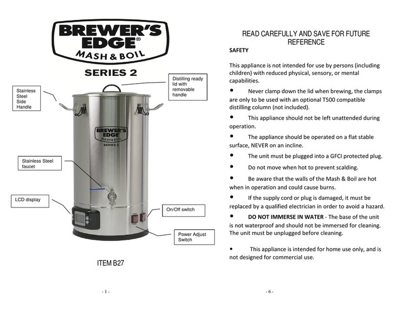 Brewer's EDGE 2 Series instruction manual Brewer's EDGE 2 Series instruction manual