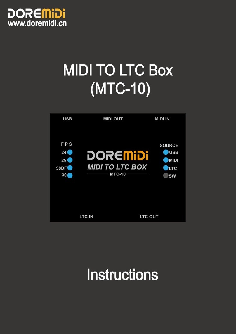 DOREMIDI MTC-10 instructions