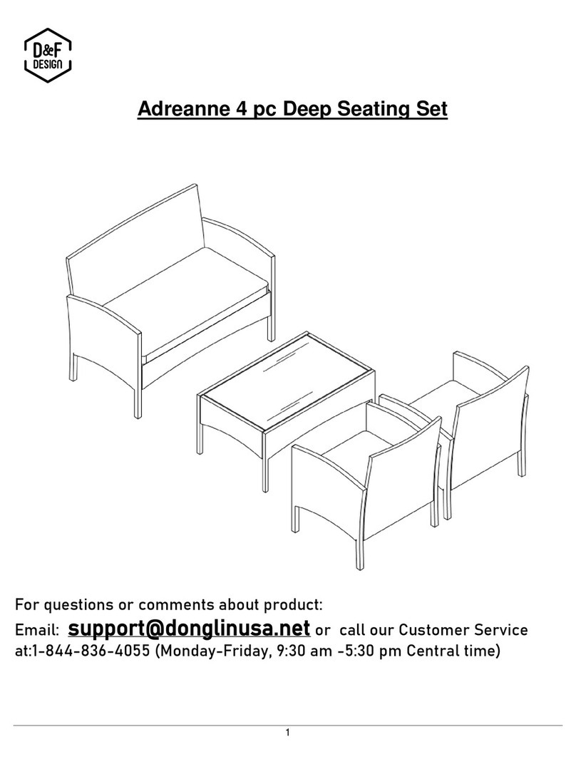 D&F DESIGN Adreanne Assembly instructions