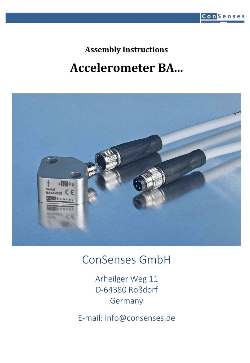 ConSenses Accelerometer BA Series Assembly instructions