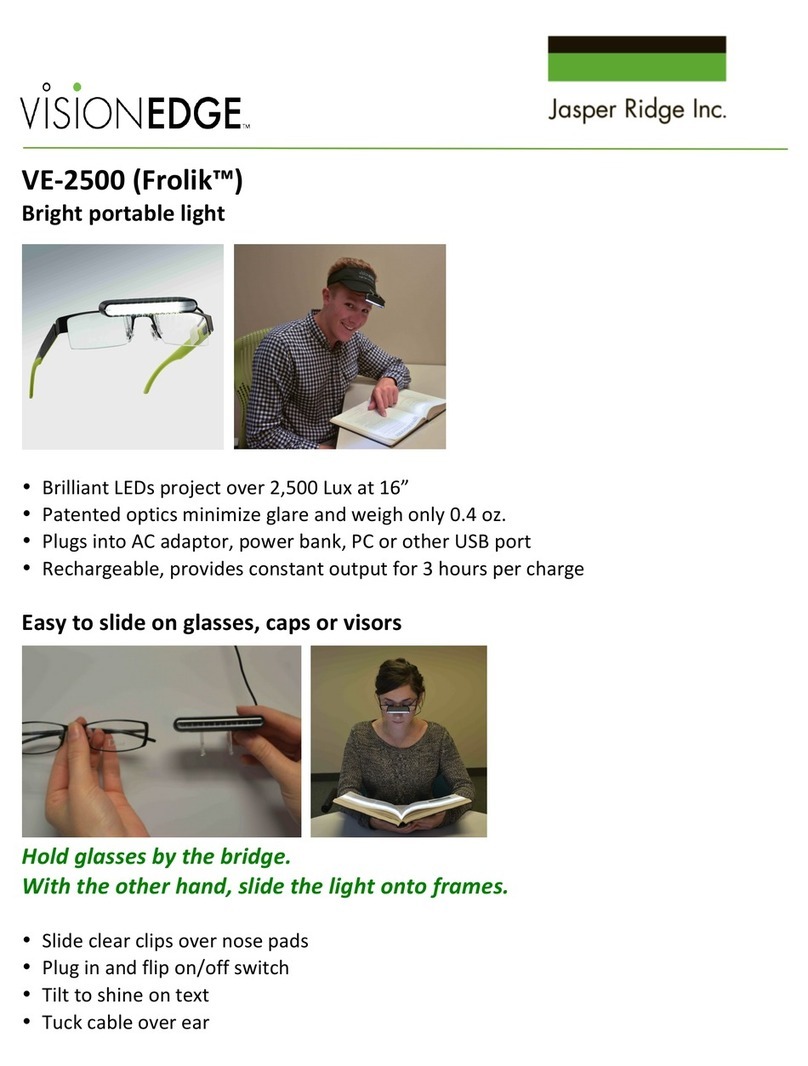 Jasper Ridge VisionEdge Frolik VE-2500 quick start guide