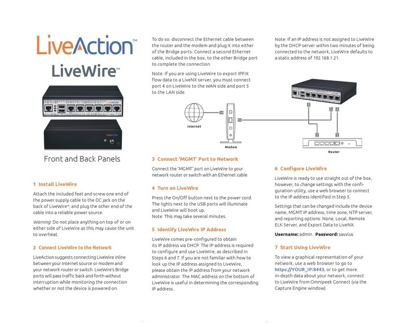 LiveAction LiveWire quick start guide