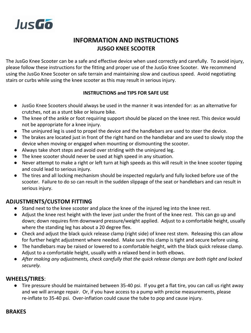 JusGo Mobiliti JUSGO Information and instructions