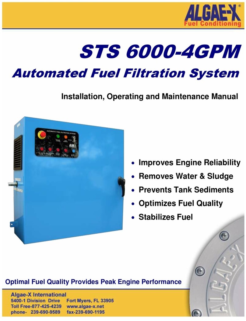ALGAE-X STS 6000-4GPM Installation guide