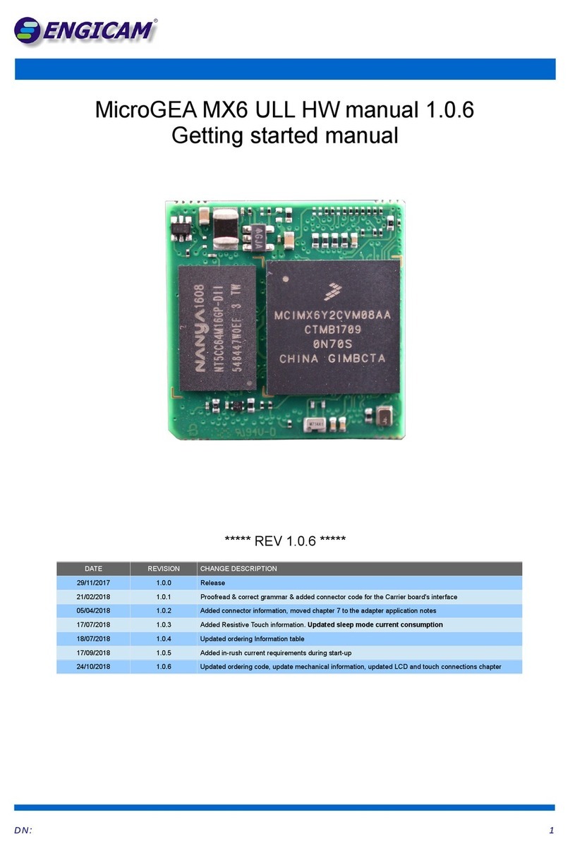 ENGICAM MicroGEA MX6ULL 512MB LCD Getting started manual