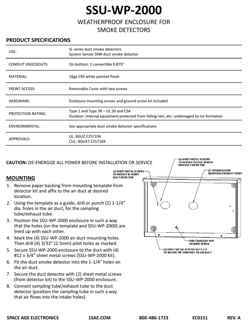 SPACE AGE ELECTRONICS SSU-WP-2000 manual