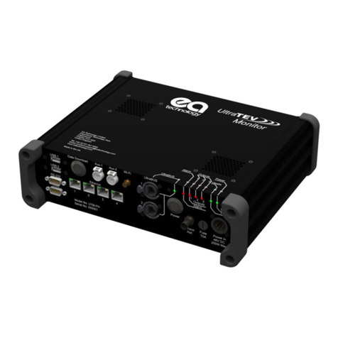 EA Technology UltraTEV Monitor operating manual