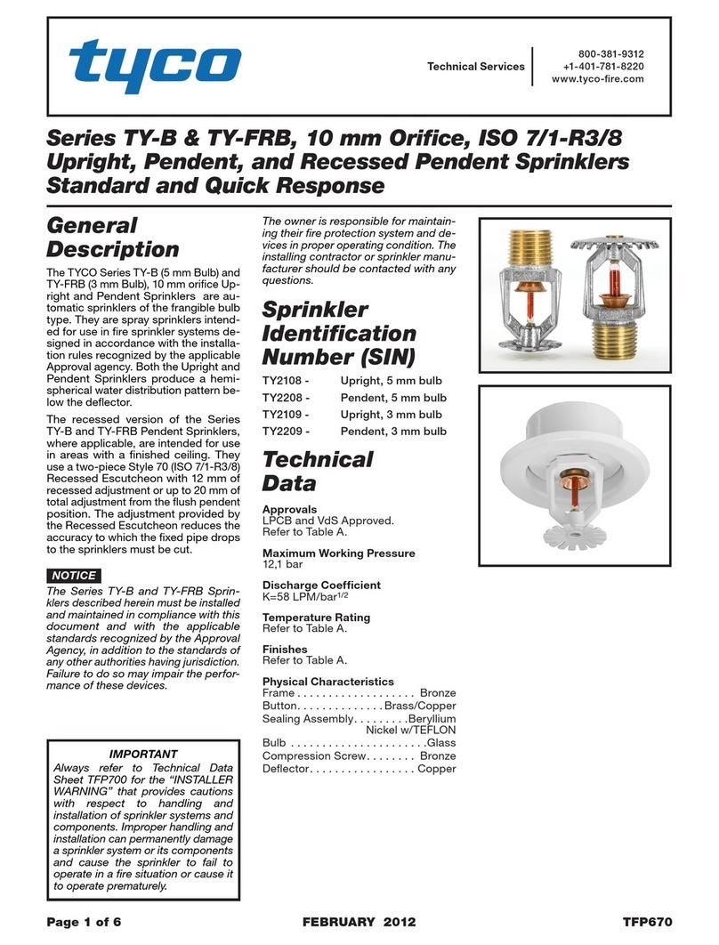 Tyco TY-B Series User manual