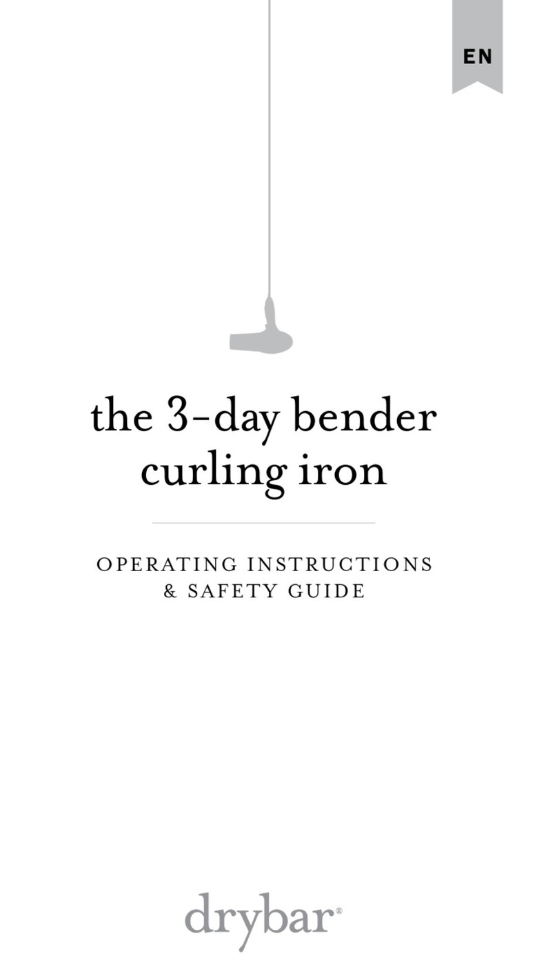 drybar the 3-day bender Operating instructions  & safety guide