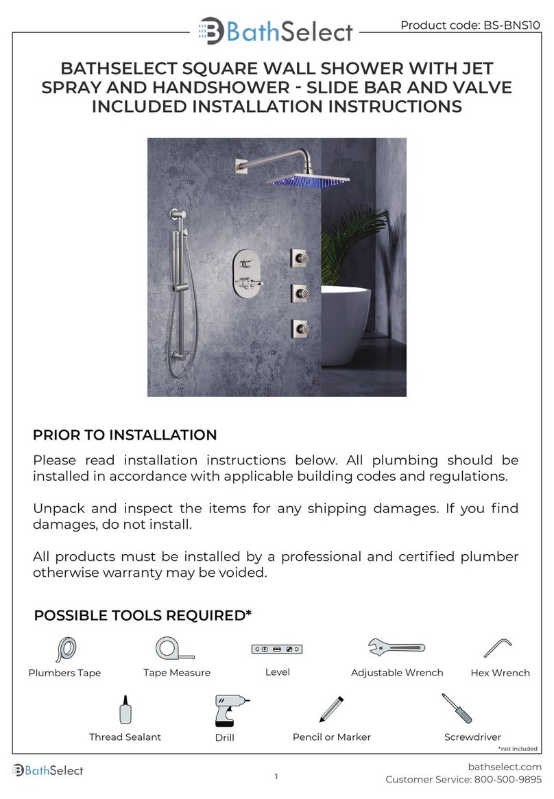 BATHSELECT BS-BNS10 User manual BATHSELECT BS-BNS10 User manual