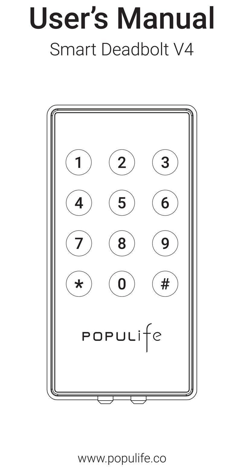 Populife Smart Deadbolt V4 user manual