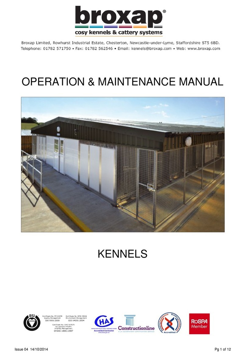 Broxap KENNELS Operation & maintenance manual