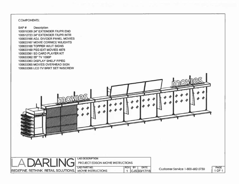 LA Darling MOVIE CORNICE W/ LIGHT SAP 100633167 instructions LA Darling MOVIE CORNICE W/ LIGHT SAP 100633167 instructions