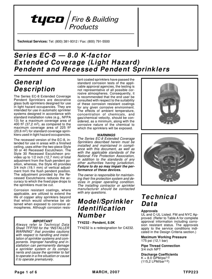 Tyco EC-8 Series User manual