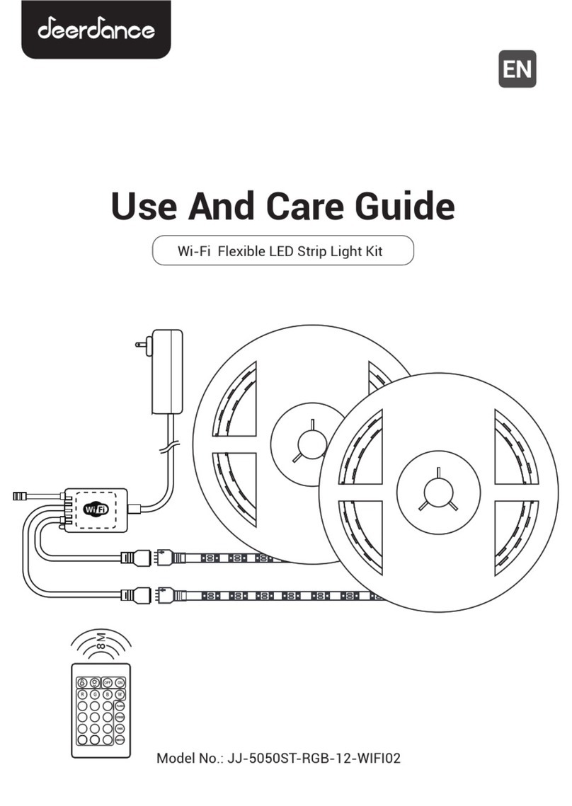 deerdance JJ-5050ST-RGB-12-WIFI02 Use and care guide