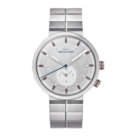 ORIGINAL GRAIN Walnut Silver Sport Minimal 43mm instruction manual ORIGINAL GRAIN Walnut Silver Sport Minimal 43mm instruction manual