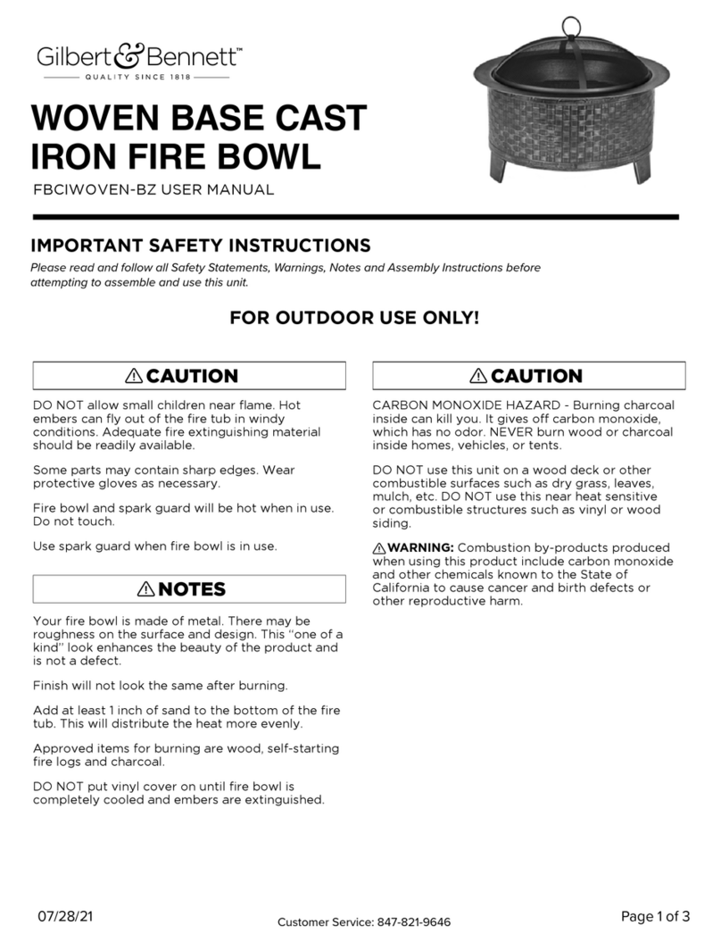 Gilbert & Bennett FBCIWOVEN-BZ user manual Gilbert & Bennett FBCIWOVEN-BZ user manual