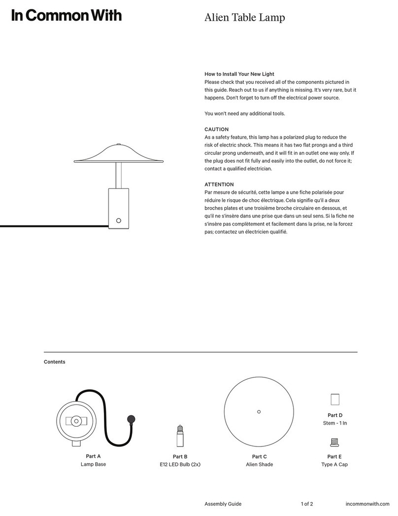 In Common With Alien Table Lamp Assembly guide