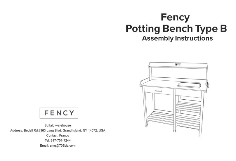 Fency Potting Bench Type B User manual