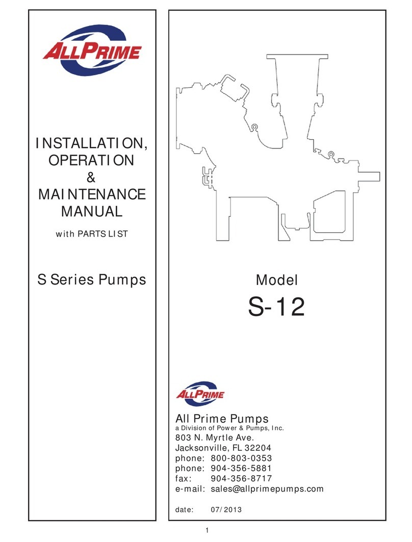 ALL PRIME S Series Installation, operation & maintenance manual ALL PRIME S Series Installation, operation & maintenance manual
