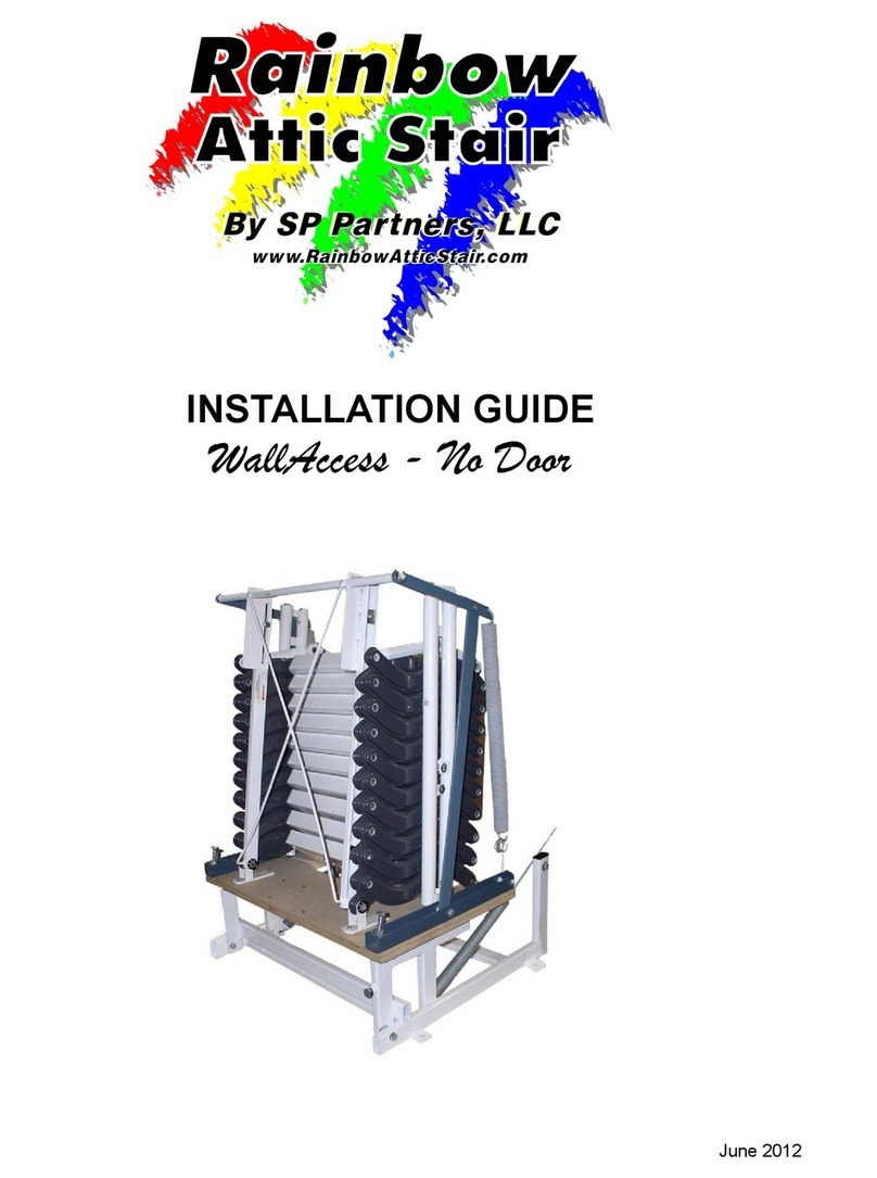 SP PARTNERS Rainbow Attic Stair WallAccess WA2648-92 User manual
