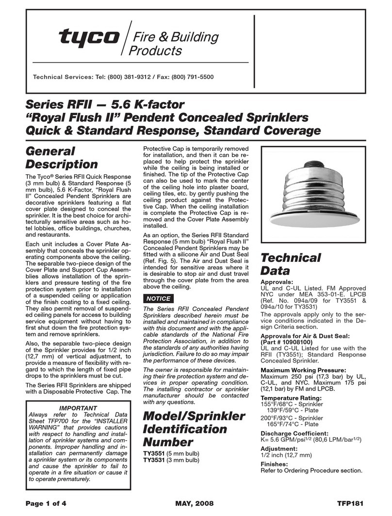 Tyco RFII Series User manual