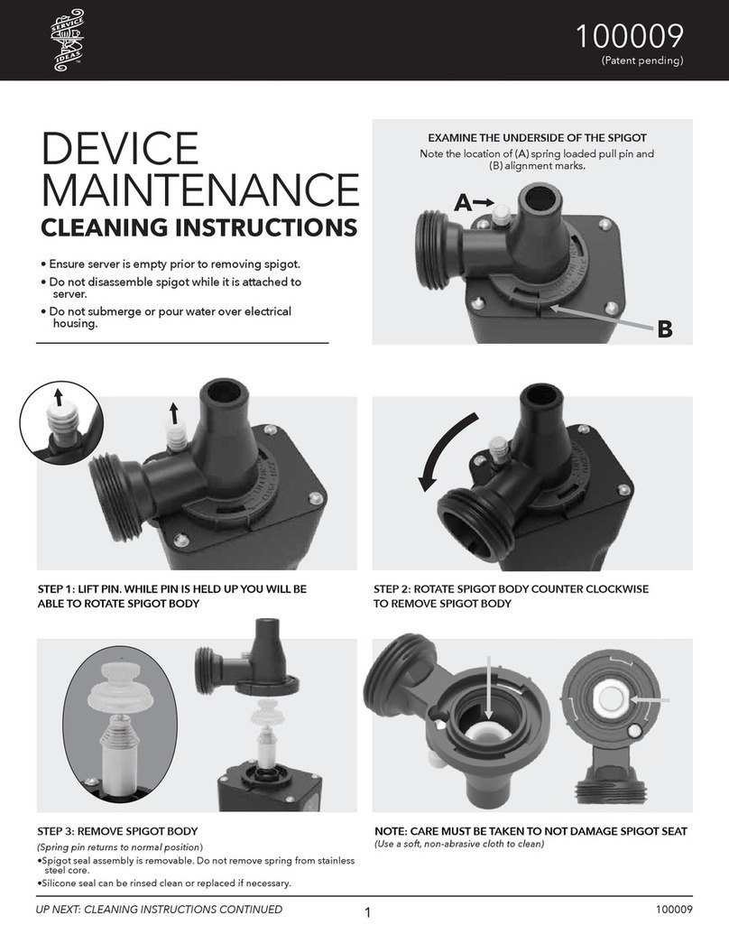 Service Ideas 100009 Cleaning instructions
