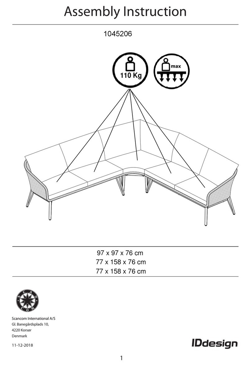Scancom IDdesign 1045206 Assembly instruction Scancom IDdesign 1045206 Assembly instruction