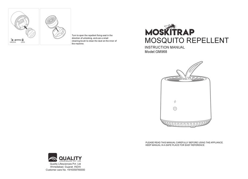 Moskitrap GM968 instruction manual