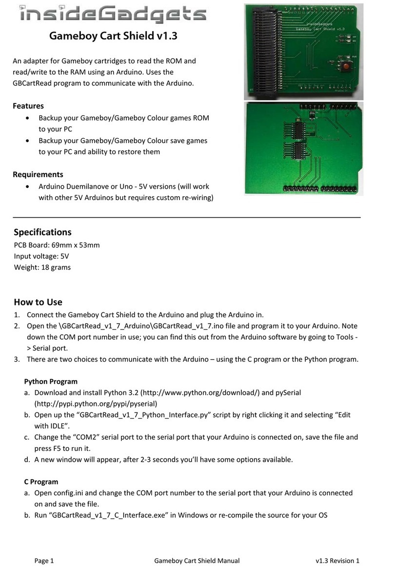 Insidegadgets Gameboy Cart Shield manual