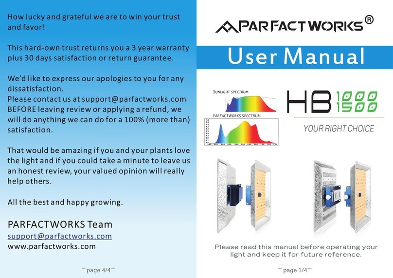 PARFACTWORKS HB 1000 user manual