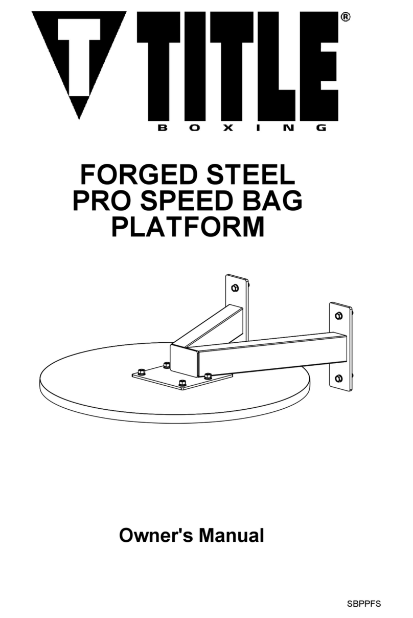 Title Boxing SBPPFS owner's manual